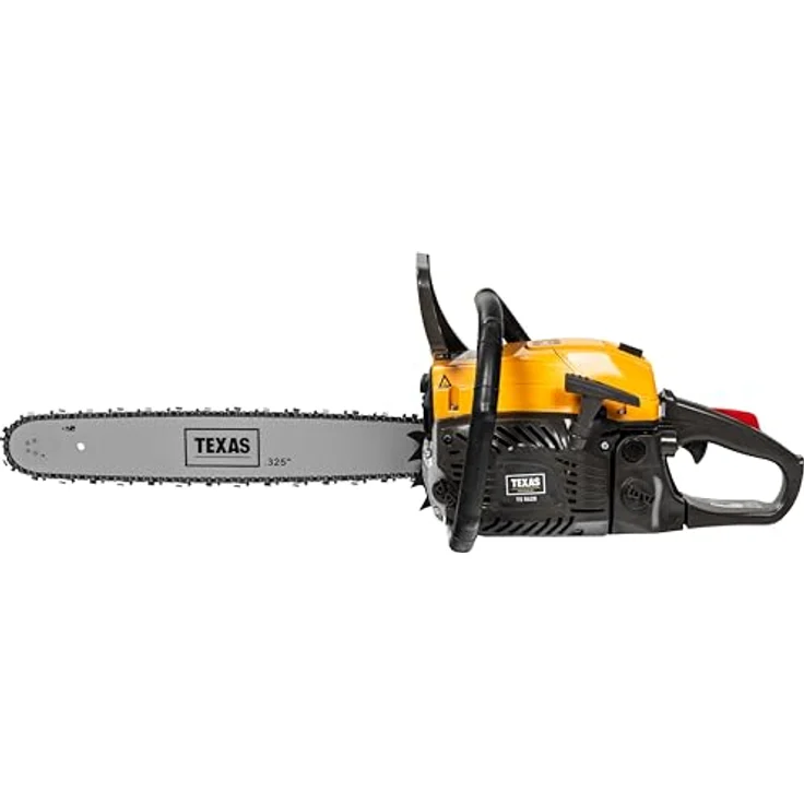 Texas Benzin-Kettensäge TS5620, 50 cm Schwertlänge, inkl. Extra Kette, Schutzbrille, Kettenöl und Gehörschutz, 56,5 cc Motor, 21 m/s Kettengeschwindigkeit – Bild 5