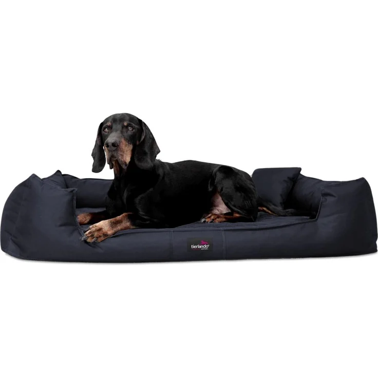 tierlando® Hundebett GOOFY VISCO, Orthopädisch, Polyester, inkl. Matratzenschoner, Grau – Bild 1