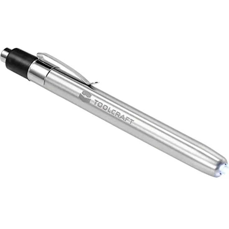 TOOLCRAFT TO-7429866 Penlight batteriebetrieben Silber