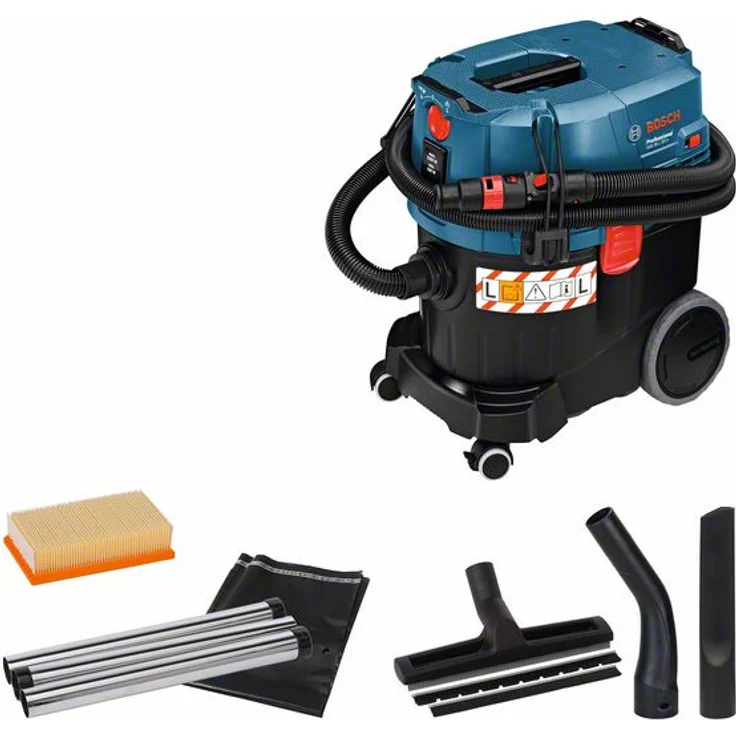 Bosch Professional Nass-/Trockensauger GAS 35 L SFC (1.200 Watt Dauerleistung, 35 L Behälter, 3 m Schlauch, im Karton) Staubklasse L 1380 W Maximalleistung Click & Clean System mit Filter – Bild 1
