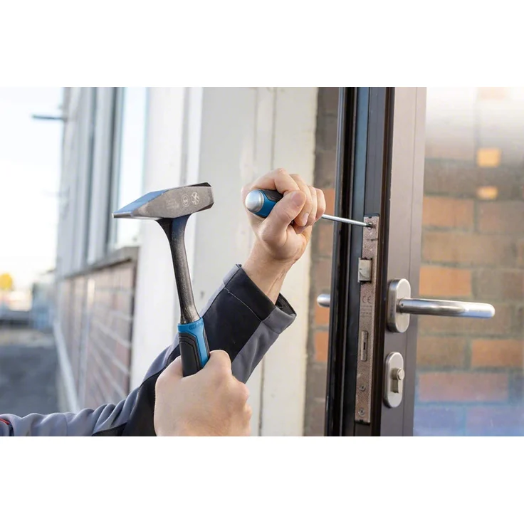 Bosch Professional 1600A016BF 6 tlg. Schraubendreher Set mit Kreuz- und Schlitzschraubendreher, durchgehende Stahlklinge und Stahlkappe – Bild 6