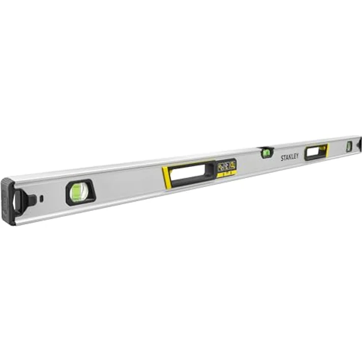 STANLEY FATMAX XTREME Hohlprofil-Wasserwaage 120 cm, Aluminium, vergrößerte Block-Libellen, durchgängige Messkante, stoßgedämpfte Gummi-Endkappen, FMHT43676-1 – Bild 3