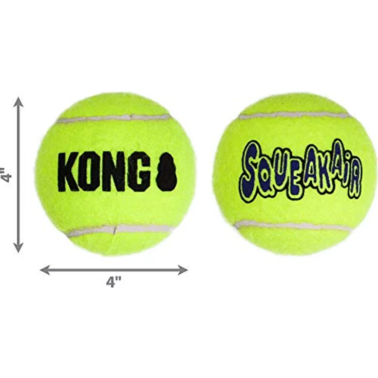 Kong Air Dog Squeaker Tennis Ball X-Large - 1 Pack - Pack of 4 – Bild 1