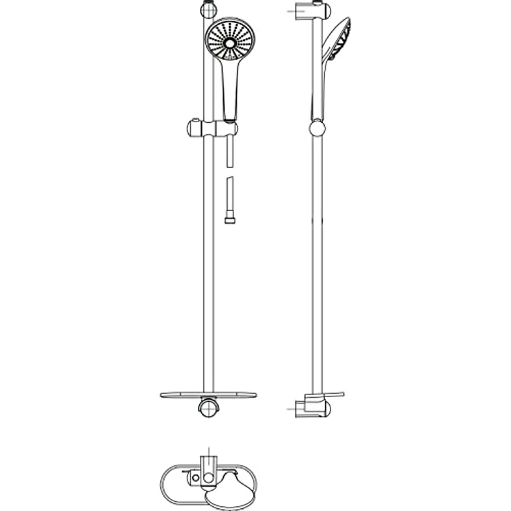 Grohe Stangenbrause-Set Euphoria 110, 3 Strahlart(en), Massage 900 mm - Chrom – Bild 3