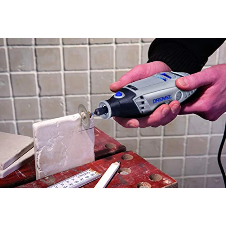 Dremel 3000 Multifunktionswerkzeug 130W, Set mit 5 Zubehörteilen, Drehzal 10.000-33.000 U/min zum Schneiden, Schleifen, Gravieren, Polieren, Schärfen, Schnitzen – Bild 8
