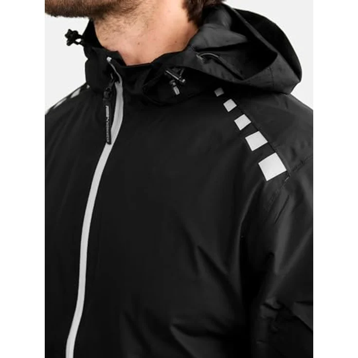 PUMA Workwear Regenjacke ESSENTIALS robuste Allwetterjacke für den Outdoor-Einsatz, reflektierender Vorderreißverschluss, schwarz – Bild 3