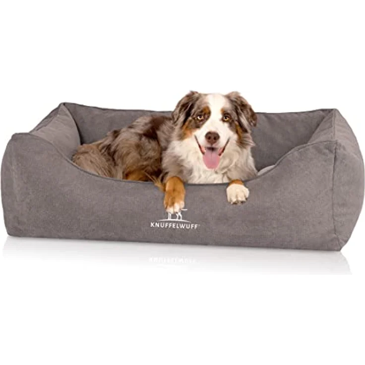 Knuffelwuff orthopädisches Hundebett Baltimore XXL 120 x 80cm Grau - Hundekissen für große, mittelgroße und kleine Hunde - Waschbar – Bild 1