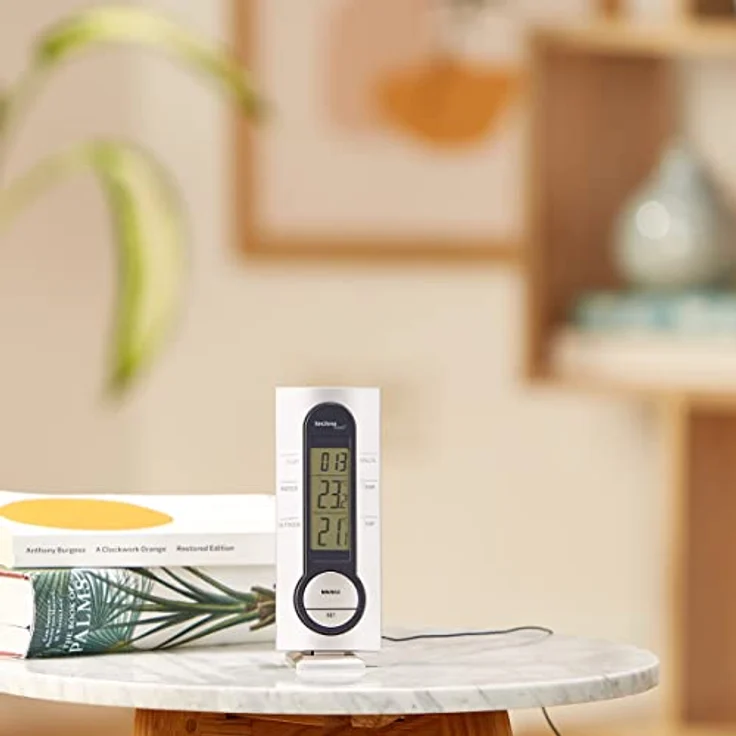 Technoline Wetterstation WS 7033, mit Kabelsonde, Uhrzeitanzeige und Innen- sowie Außentemperaturanzeige, zeitloses Design – Bild 2