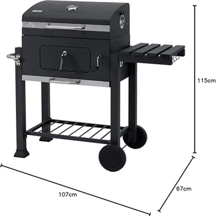 Tepro Toronto Click Holzkohlegrill, Grillfläche 55 x 41,5 cm – Bild 5