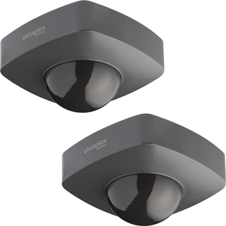 Oktaplex motion Oktaplex 2er Set Tim Präsenzmelder 360° Bewegungsmelder für Aussen IP65 PIR-Bewegungssensor anthrazit 230V – Bild 1