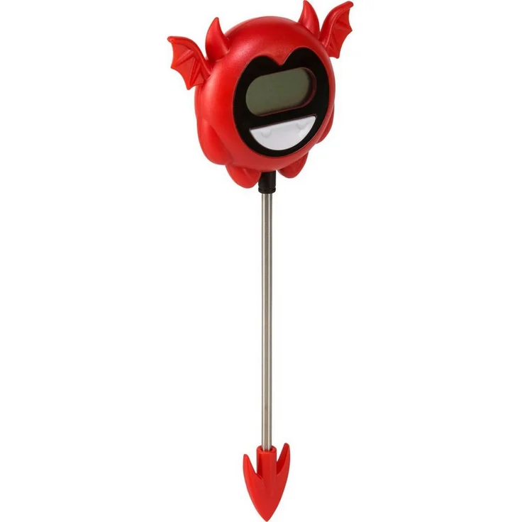 OTOTO Grillthermometer Hell Done Bratenthermometer, digitales Bratenthermometer in rot/schwarz