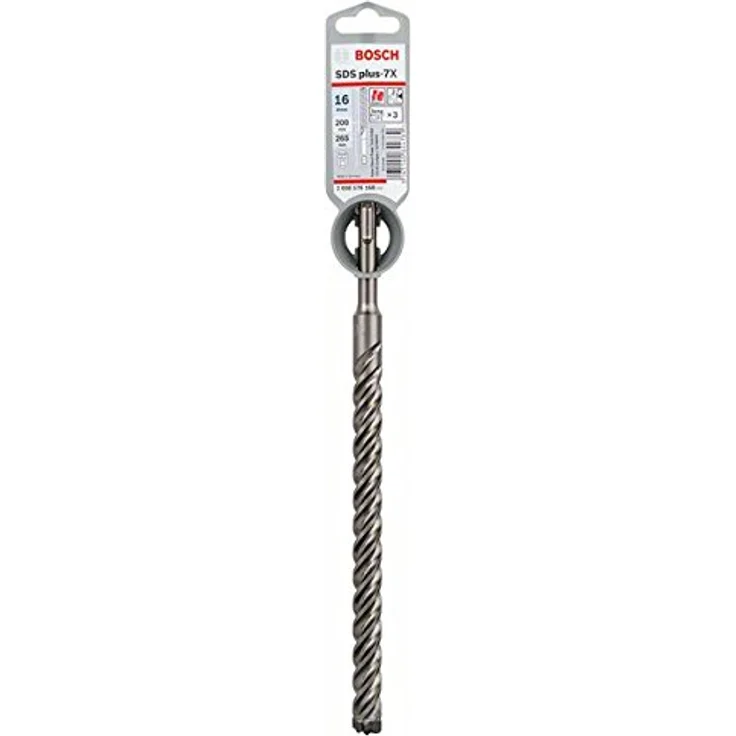 Bosch Professional Hammerbohrer SDS Plus-7X (für Beton und Mauerwerk, 16 x 200 x 265 mm, Zubehör Bohrhammer) – Bild 2
