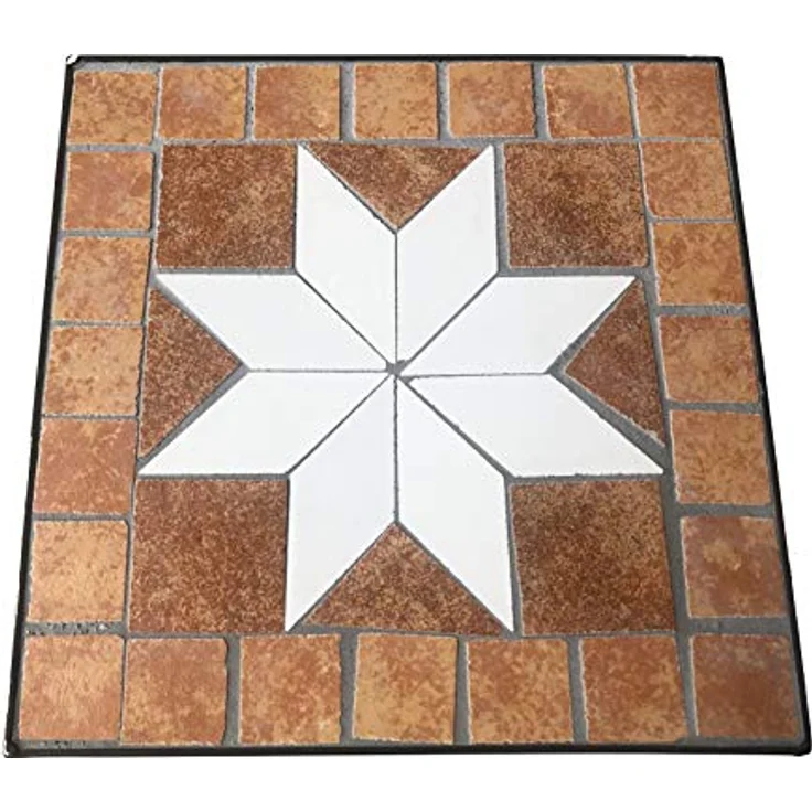 DanDiBo Blumenhocker Mosaik Eckig 54 cm Blumenständer 12012 Beistelltisch Pflanzenständer Mosaiktisch – Bild 3