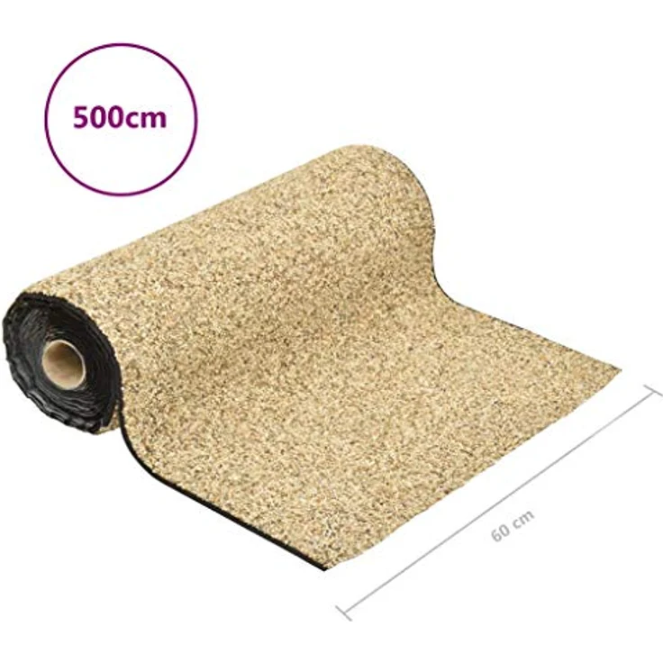 vidaXL Steinfolie Natur-Sand 500x60 cm – Bild 6