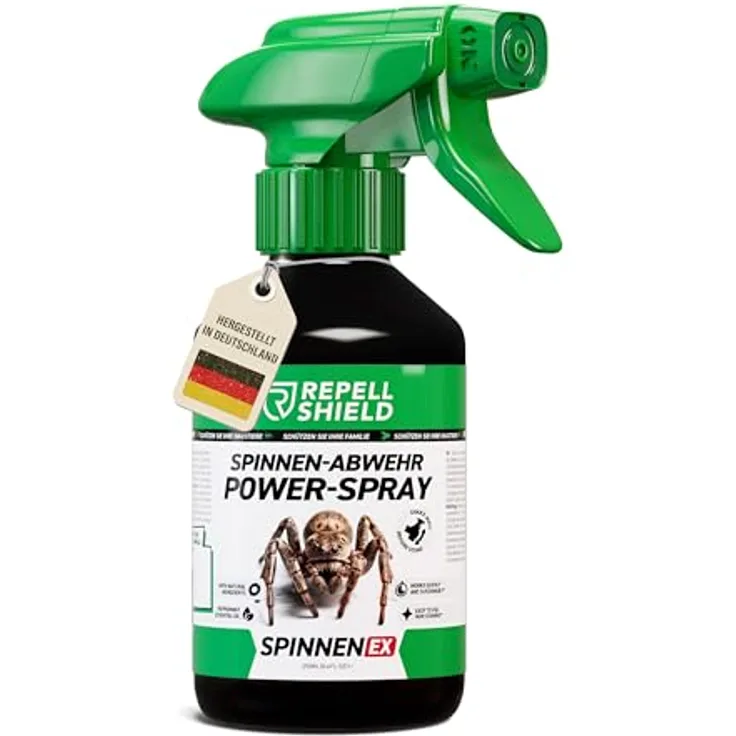 RepellShield® Spinnenspray mit Geraniol, 250 ml, natürliche Spinnenabwehr für Innen- & Außenanwendung