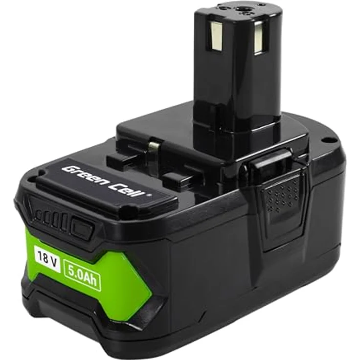 Green Cell RB18L50 GC-PTRY18V5, Werkzeug-Akku 18V 5.0Ah Li-Ion für Ryobi ONE+ System, kompakt und leistungsstark – Bild 3