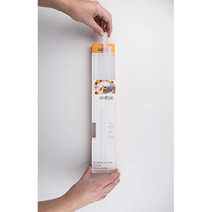 Steinel Cristal Klebesticks 11 mm, 10 Sticks, 250g, durchsichtiger Schmelzkleber für kaum sichtbare Klebestellen – Bild 2