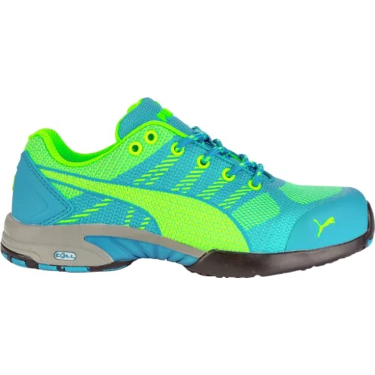 PUMA Celerity Knit Blue Wns Low S1P, Sicherheitsschuh mit FAP® Durchtrittschutz, EVA Zwischensohle, Blau-Grün, Schuhgröße EU 36 – Bild 5