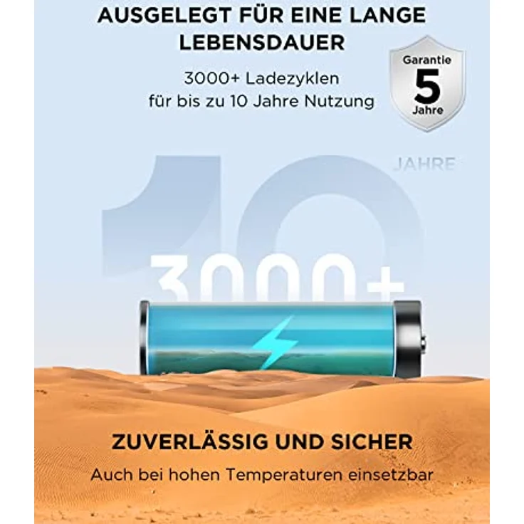 EcoFlow RIVER 2 MAX, Tragbare Powerstation mit 512Wh und 160W faltbarem Solarpanel, 1000W Leistung, ultraleicht 6kg – Bild 4