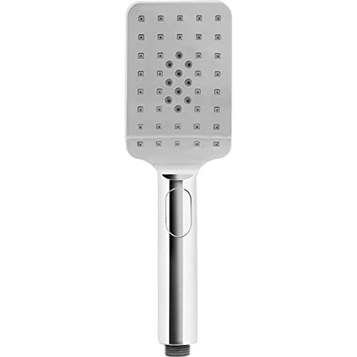 Cornat Handbrause "Filiz" - 80 x 120 mm Kopfgröße - verchromt - 3 Strahlarten: Normal- & Massagestrahl - Anti-Kalk & Wasserspareinsatz / ECO-Brausekopf für Dusche & Badewanne / TECB3481 – Bild 3