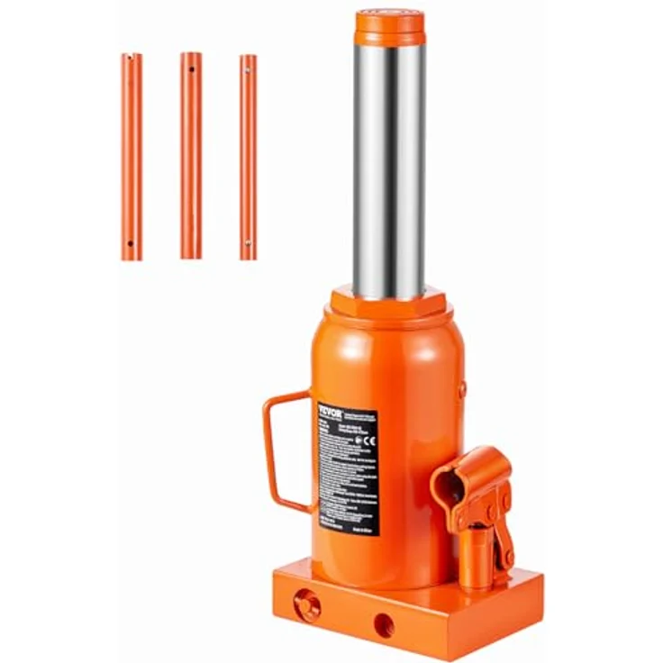 VEVOR hydraulischer Wagenheber 30 t, Stempelwagenheber mit 285-475 mm Hubbereich und 3-teiligem Griff für Auto, Pickup, LKW und Wohnmobil – Bild 1