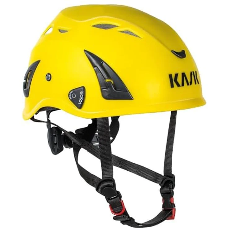 Kask WHE00104-202 SUPERPLASMA AQ, Schutzhelm aus HD-Polypropylen, gelb, Universalgröße 51-63 cm, EN 397 zertifiziert – Bild 1