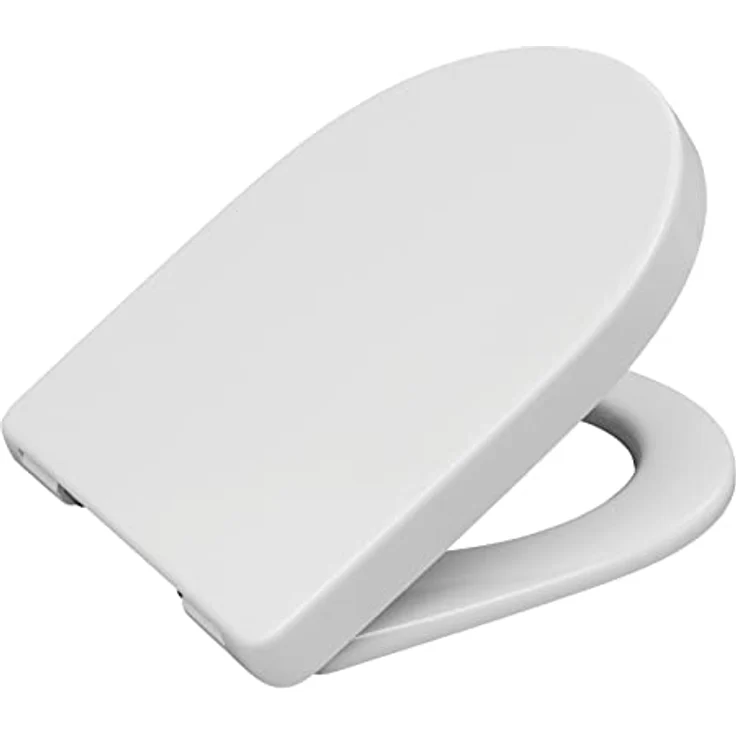 Calmwaters WC-Sitz Keramag Icon 204000 & 204060, D-Form mit Absenkautomatik, antibakteriell und kratzfest, Weiß – Bild 8