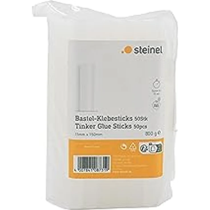 Steinel Standard Klebesticks transparent Ø11 x 150 mm, 800 g Heißklebe-Patronen, ca. 50 Klebestifte, 11 mm Sticks für Heißklebepistole – Bild 4