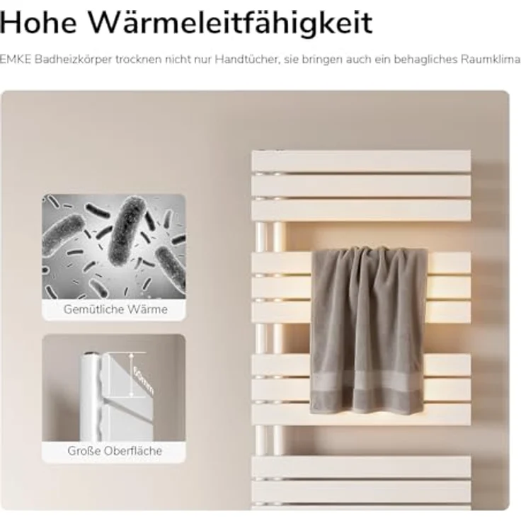 Hopibath Dusch-Falttür 180º Nischentür aus 5mm Sicherheitsglas, Alu-Bodenleiste & Magnetdichtleisten, H:185cm, B:75-120cm, raumsparend, verstellbar – Bild 2