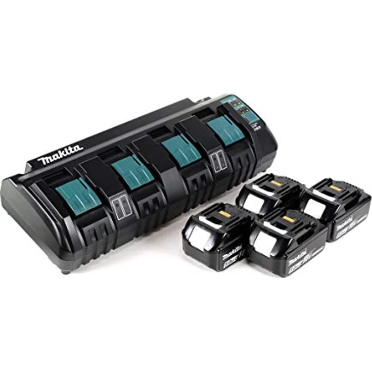 Makita Power Source Kit 18V mit DC 18 SF 4-fach Ladegerät + 4x BL1850 Akku 5,0Ah – Bild 2