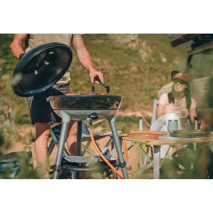 Cadac Carri Chef 50 BBQ, tragbarer Gasgrill mit 30 mbar Druck, grün-schwarz – Bild 4