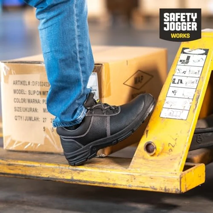 Safety Jogger Bestrun, Sicherheitsschuh mit Stahlzehenkappe und durchtrittsicherer Stahlzwischensohle, Naturleder – Bild 7