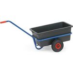 Fetra 4101 Handwagen mit Wanne, Ladefläche: (B)700 x (T)400 mm, robust und vielseitig