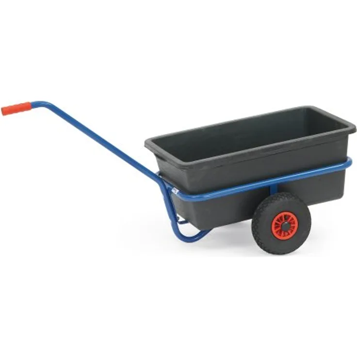 Fetra 4101 Handwagen mit Wanne, Ladefläche: (B)700 x (T)400 mm, robust und vielseitig