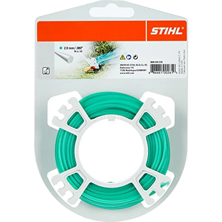 STIHL 9302335 Rasentrimmer Line grün 2,0 mm x 15,3 m, Motorsensenfaden, Mähfaden, Trimmerfaden – Bild 2