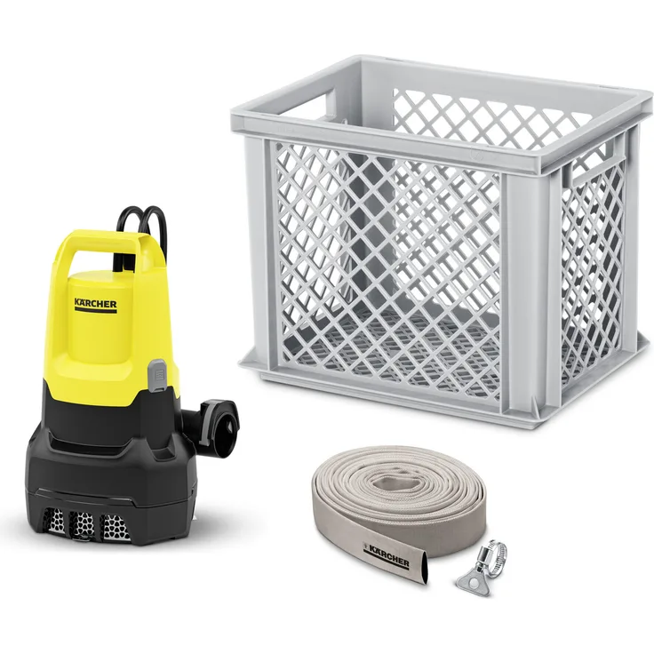 Kärcher TAUCHPUMPEN-BOX SP 22.000 Flood Box *EU, Schmutzwasserpumpe mit 22.000 Liter pro Stunde, für Überschwemmungen und Hochwasser