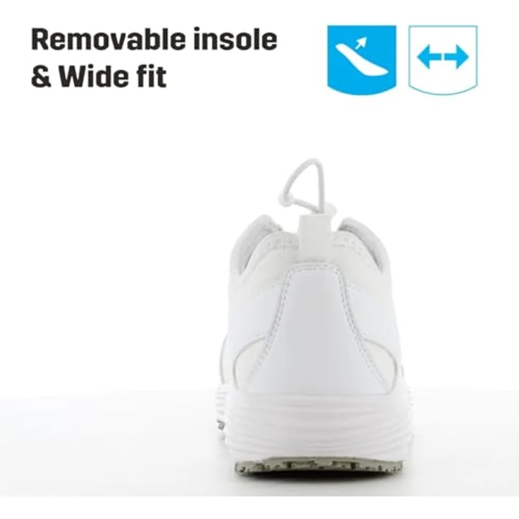 OXYPAS Superlight Sneaker Maud, ultraleichte Arbeitsschuhe mit rutschfester Sohle und herausnehmbarer Einlegesohle, schwarz – Bild 4