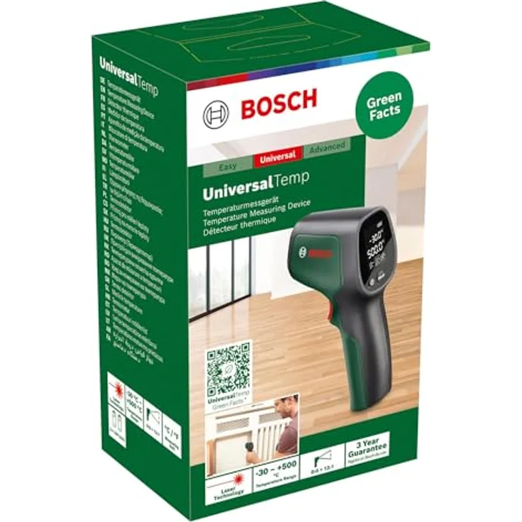 Bosch Home & Garden, Infrarotthermometer, UniversalTemp mit breitem Messbereich bis +500 °C, ergonomischem Design und Hintergrundbeleuchtung – Bild 2