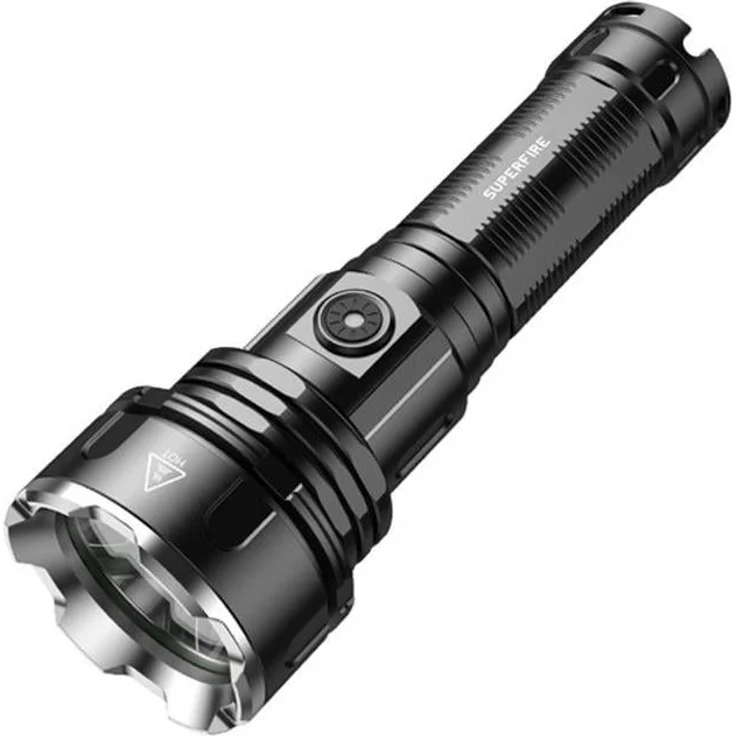 Superfire Taschenlampe R3 P90, 2700lm, USB, wasserdicht, 5 Lichtmodi, Powerbankfunktion, 17.50 cm
