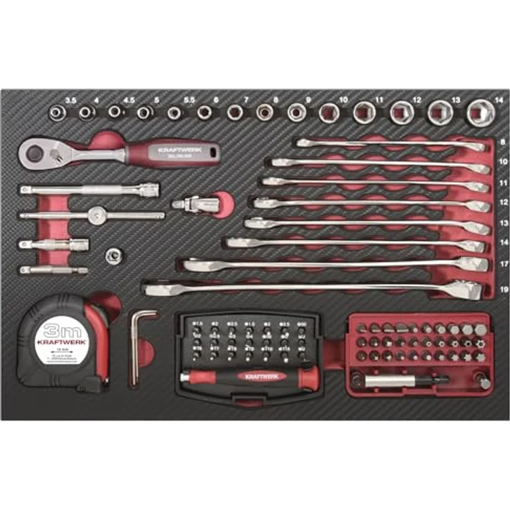 Kraftwerk 3944 123-teilig Profi-Alu-Werkzeugkoffer KW – Bild 3