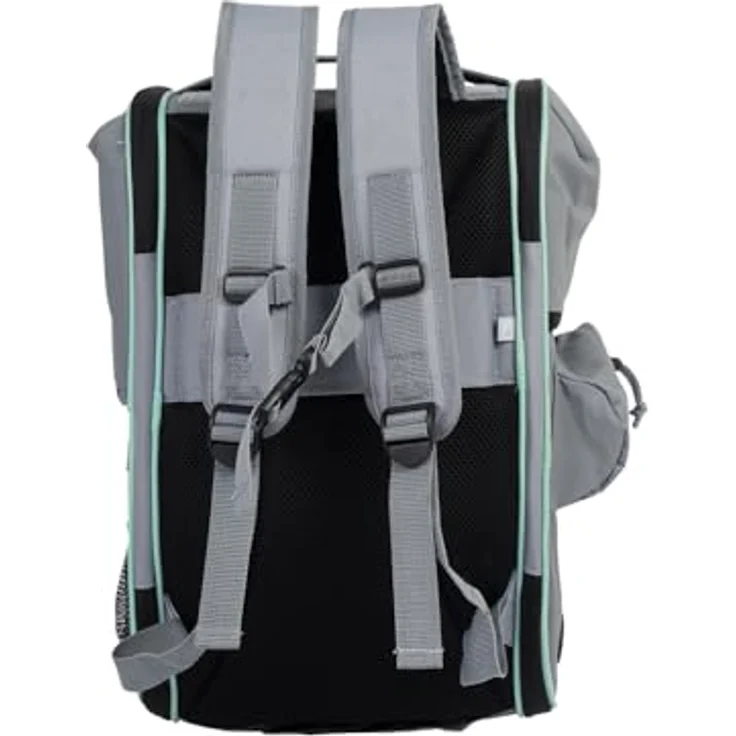 Nobby Tiertransporttasche Multifunktions-Rucksack Nomad grau, ideal für kleine Hunde bis 6 kg, strapazierfähige Mikrofaser. – Bild 3