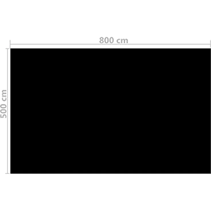 VidaXL Treibende Pool Solarfolie rechtecking 8 x 5 m Pools, schwarz – Bild 4