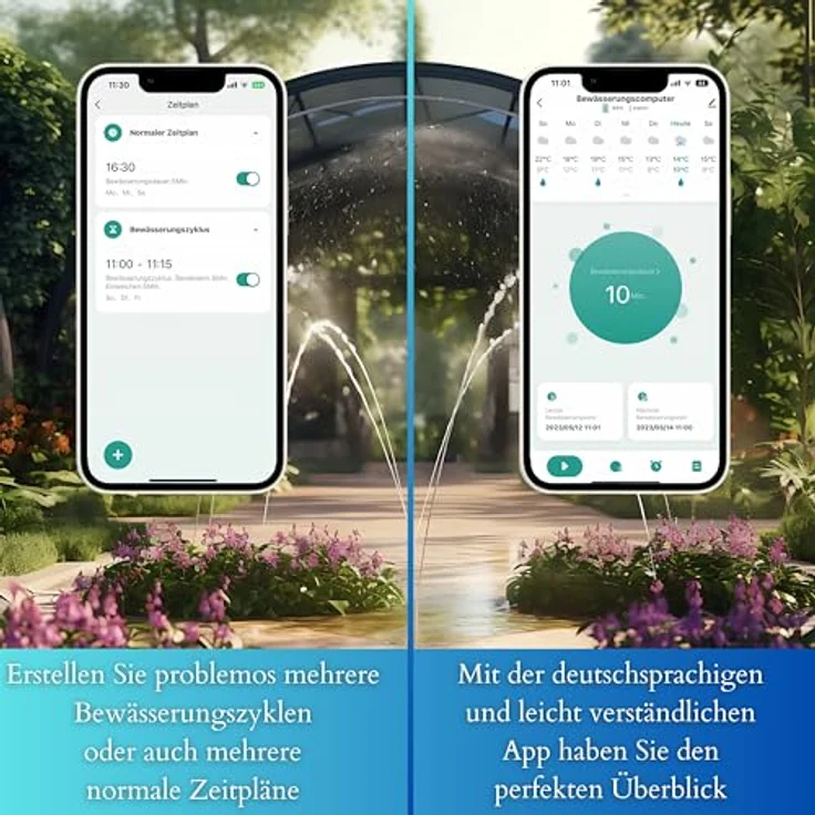 echos Bewässerungscomputer Eco-4103, 15m Reichweite, Wochentimer, wetterangepasste Steuerung, IP55, Alexa/Google kompatibel – Bild 8