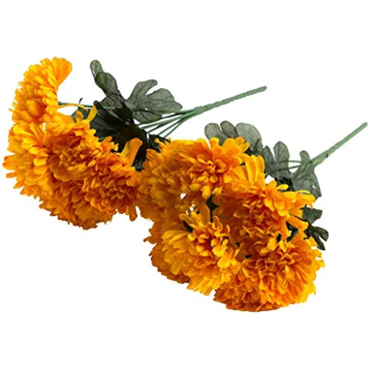 Botanic-Haus Kunstblume Chrysanthemenstrauß, 25 cm hohe künstliche Chrysantheme für Tisch- und Herbstdekoration – Bild 1