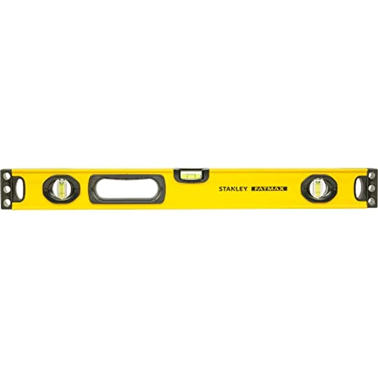 Stanley FatMax Wasserwaage II, Hohlprofil (60cm Länge, horizontale Libelle, vertikale Libellen, Aluminiumkorpus) 1-43-534 – Bild 4