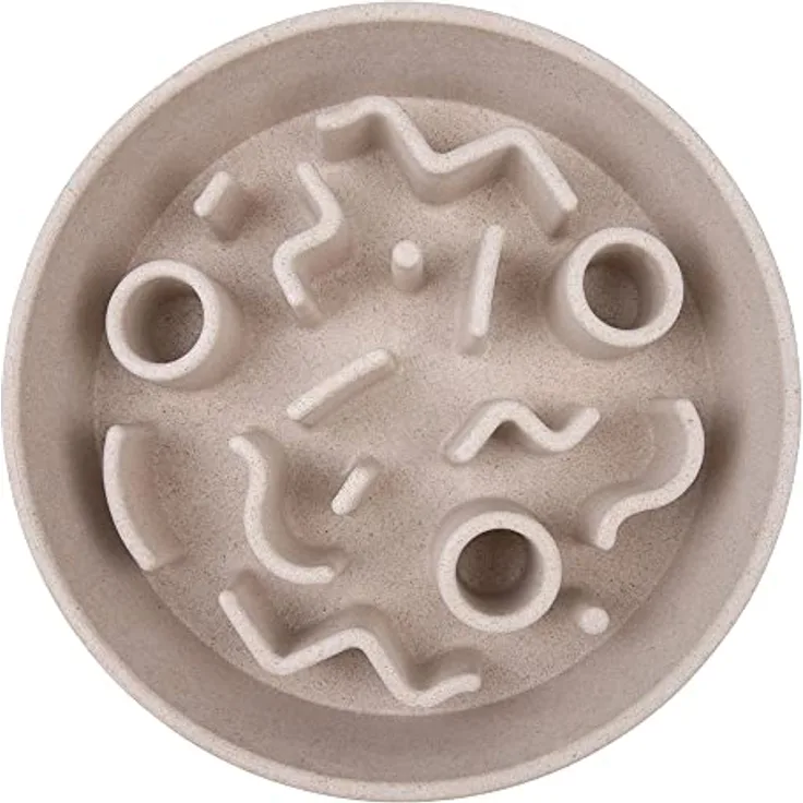 District 70 Bamboo Dog Slow Feeder, 28 cm, Merengue