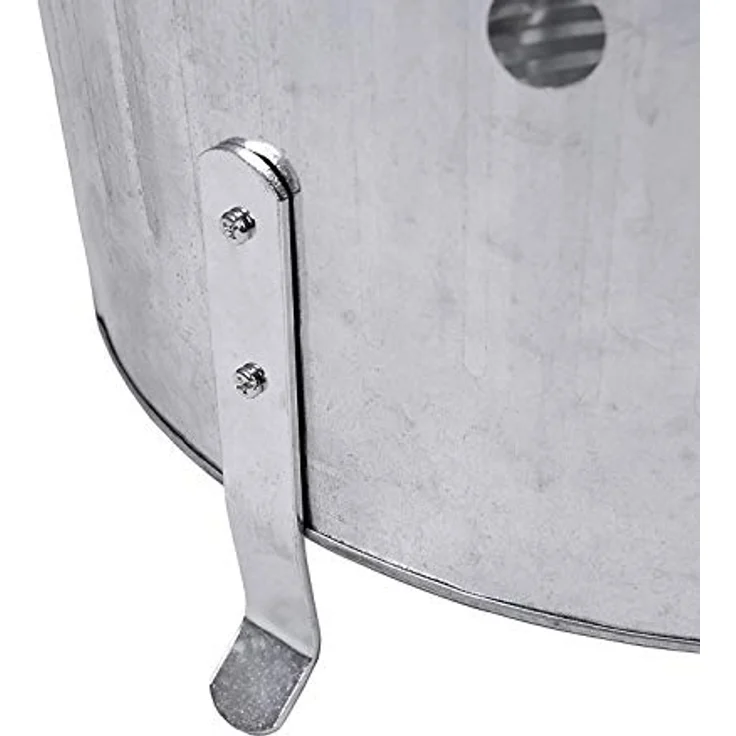 FineHome XL Feuertonne 75 Liter, verzinkte Feuerschale aus Metall, Gartenabfall Verbrennungstonne mit Kamindeckel und stabilen Füßen – Bild 5