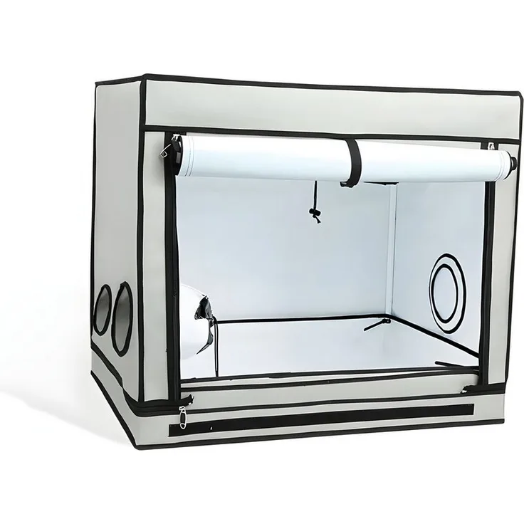 HOMEbox Foliengewächshaus R80S Ambient, kompaktes Pflanzenzelt 80x60x70cm mit lichtdichtem Design und Insektenschutz