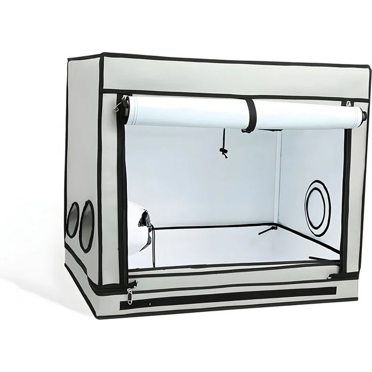 HOMEbox Foliengewächshaus R80S Ambient, kompaktes Pflanzenzelt 80x60x70cm mit lichtdichtem Design und Insektenschutz