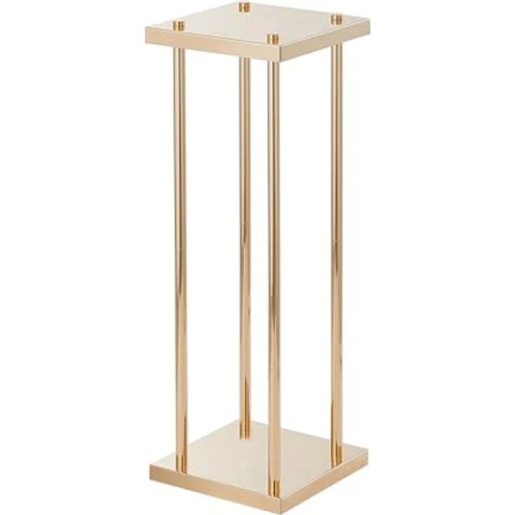 VEVOR Blumenständer 4er-Set, Eckig 20x20x60cm, Hochwertiges Eisen mit Gold-Galvanisierung, Stabiler Pflanzenhocker für Bar, Hotel und Café – Bild 4
